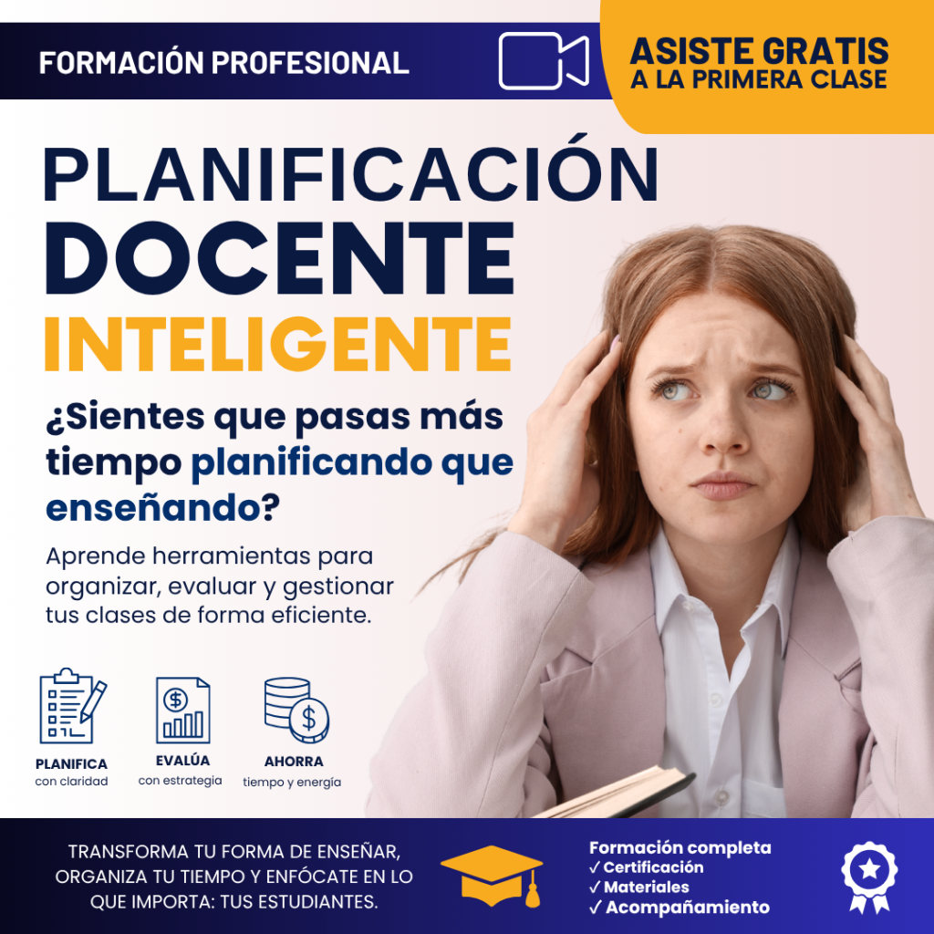 planificaciÓn docente inteligente ¿sientes que pasas más tiempo planificando que enseñando